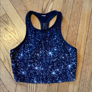 Fabletics Crop top reflective print. XS